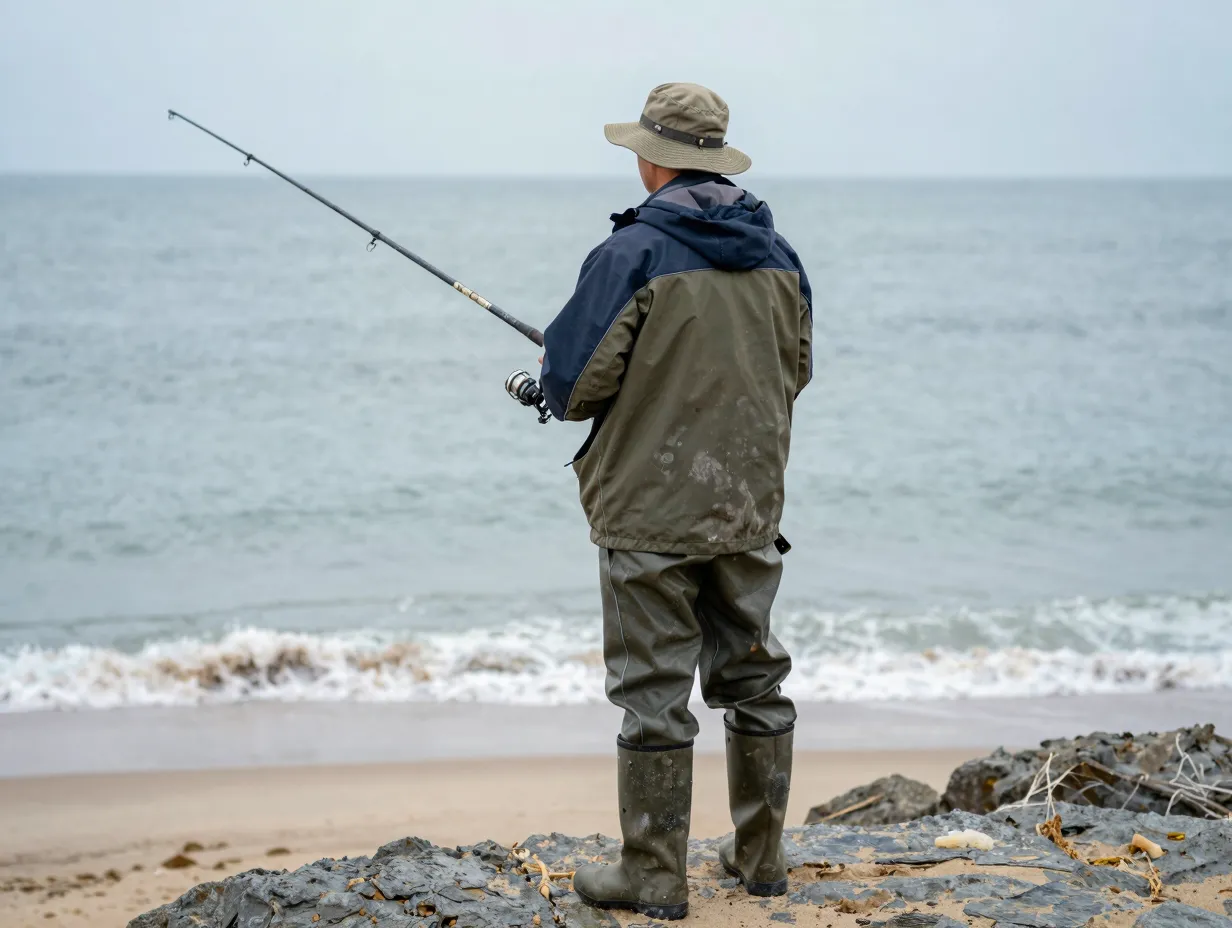 Dress and present the angler as part of the aesthetic