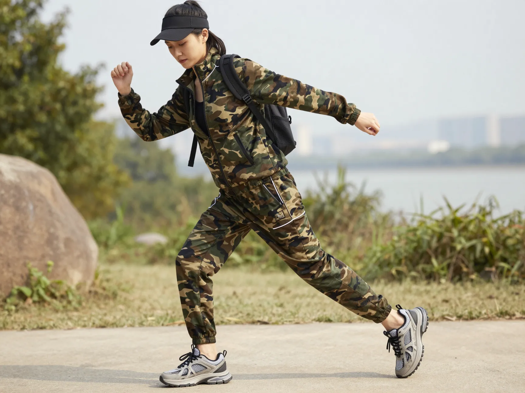 The camo athleisure outdoor set