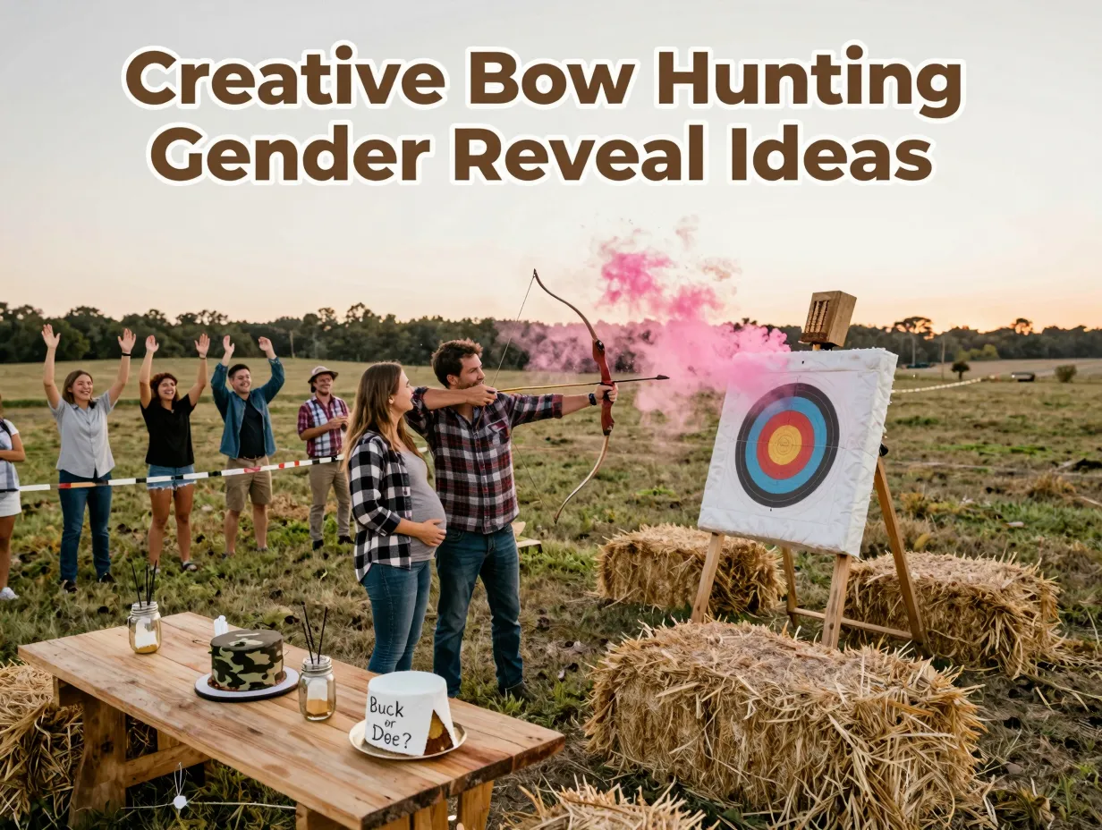 Creative bow hunting gender reveal ideas