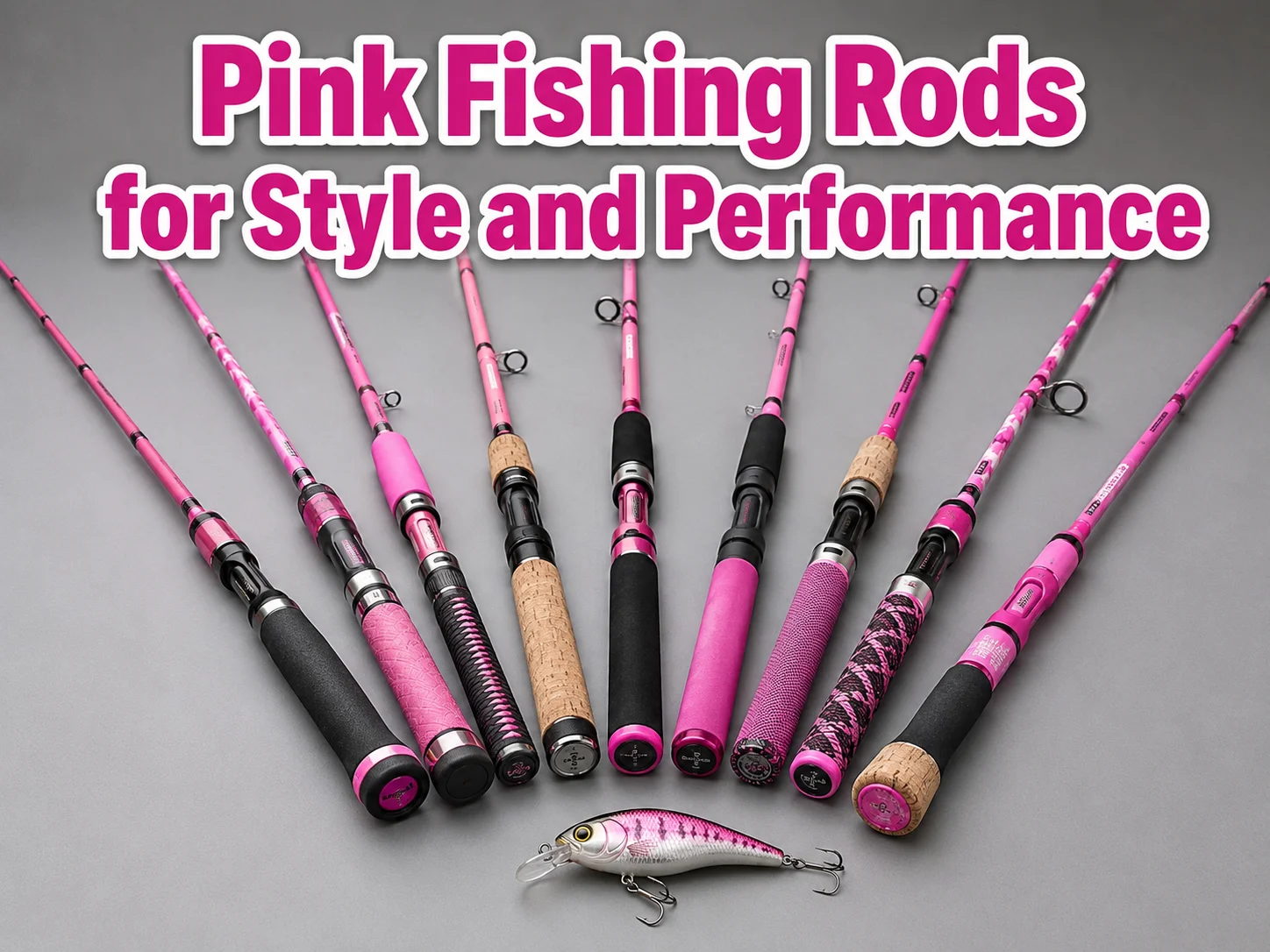 Pink fishing rods for style and performance