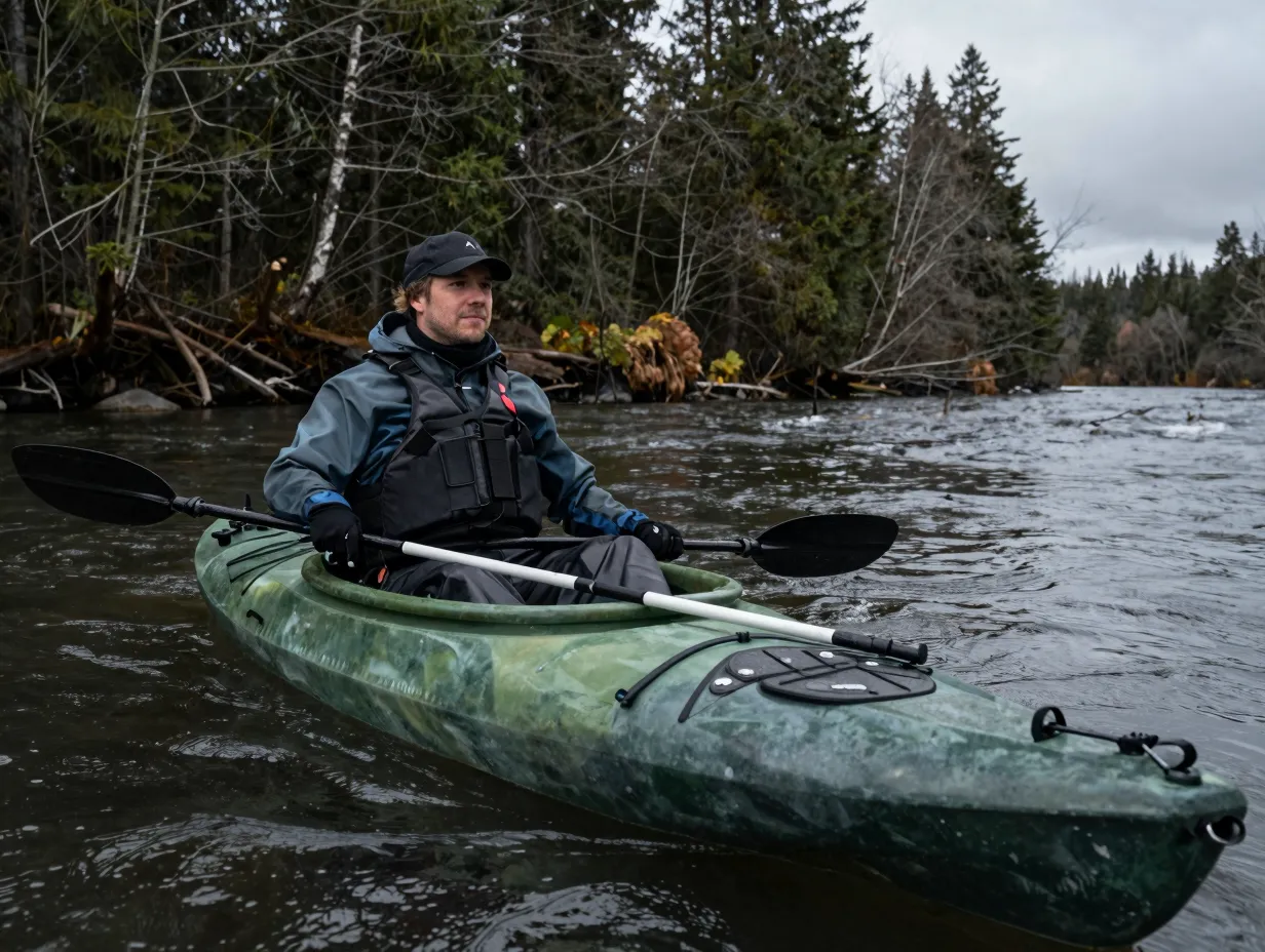 2 sit inside fishing kayaks