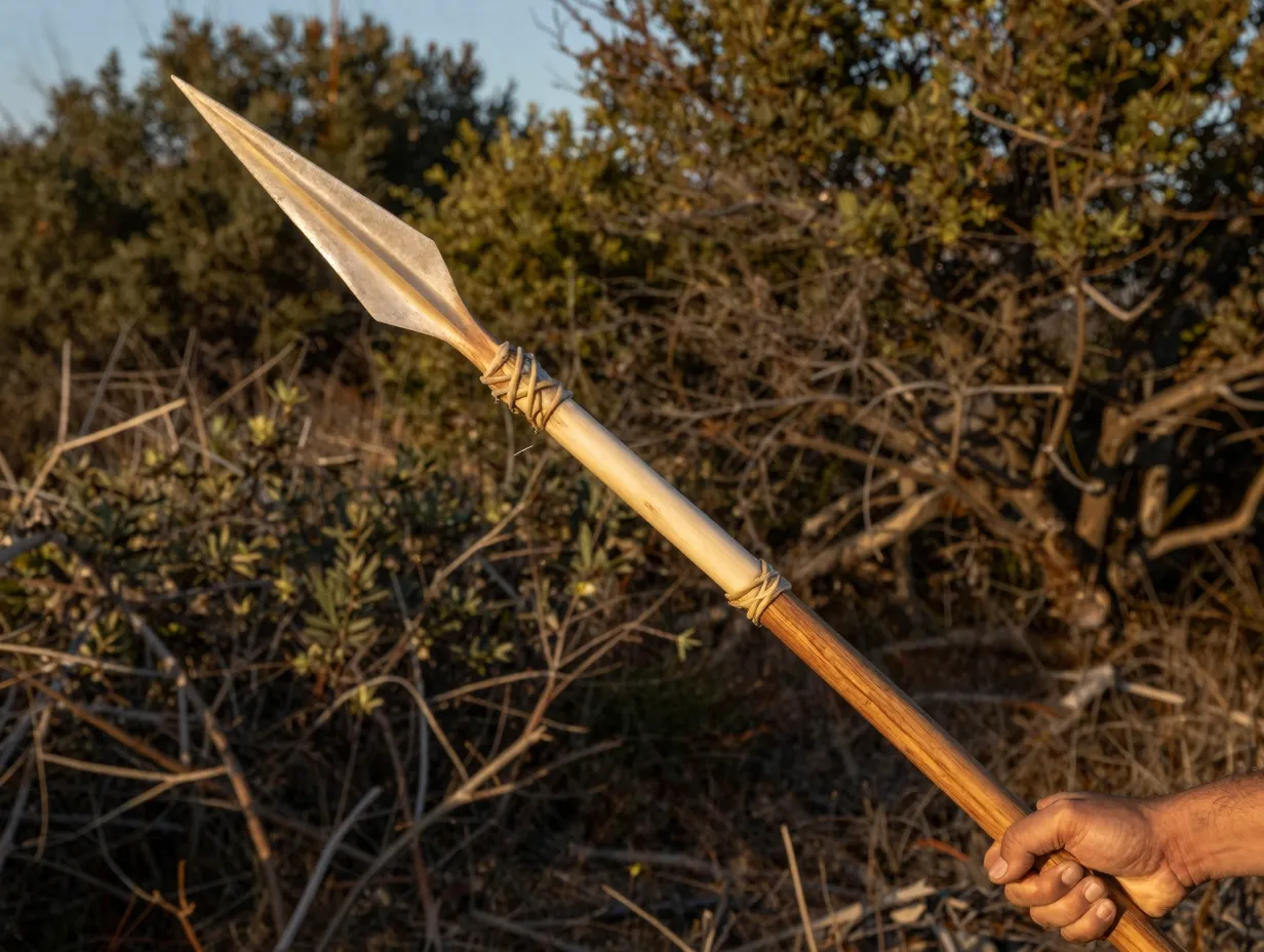 The bone tipped spear