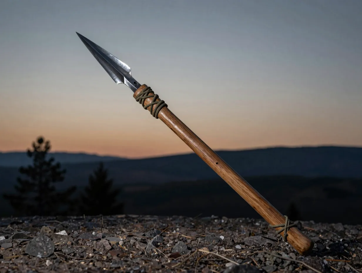The socketed metal tipped spear