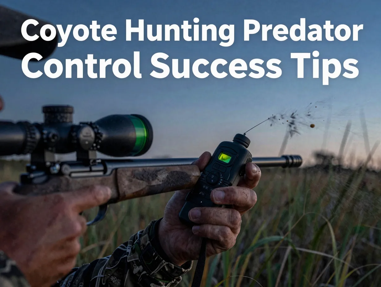 Coyote hunting predator control success tips