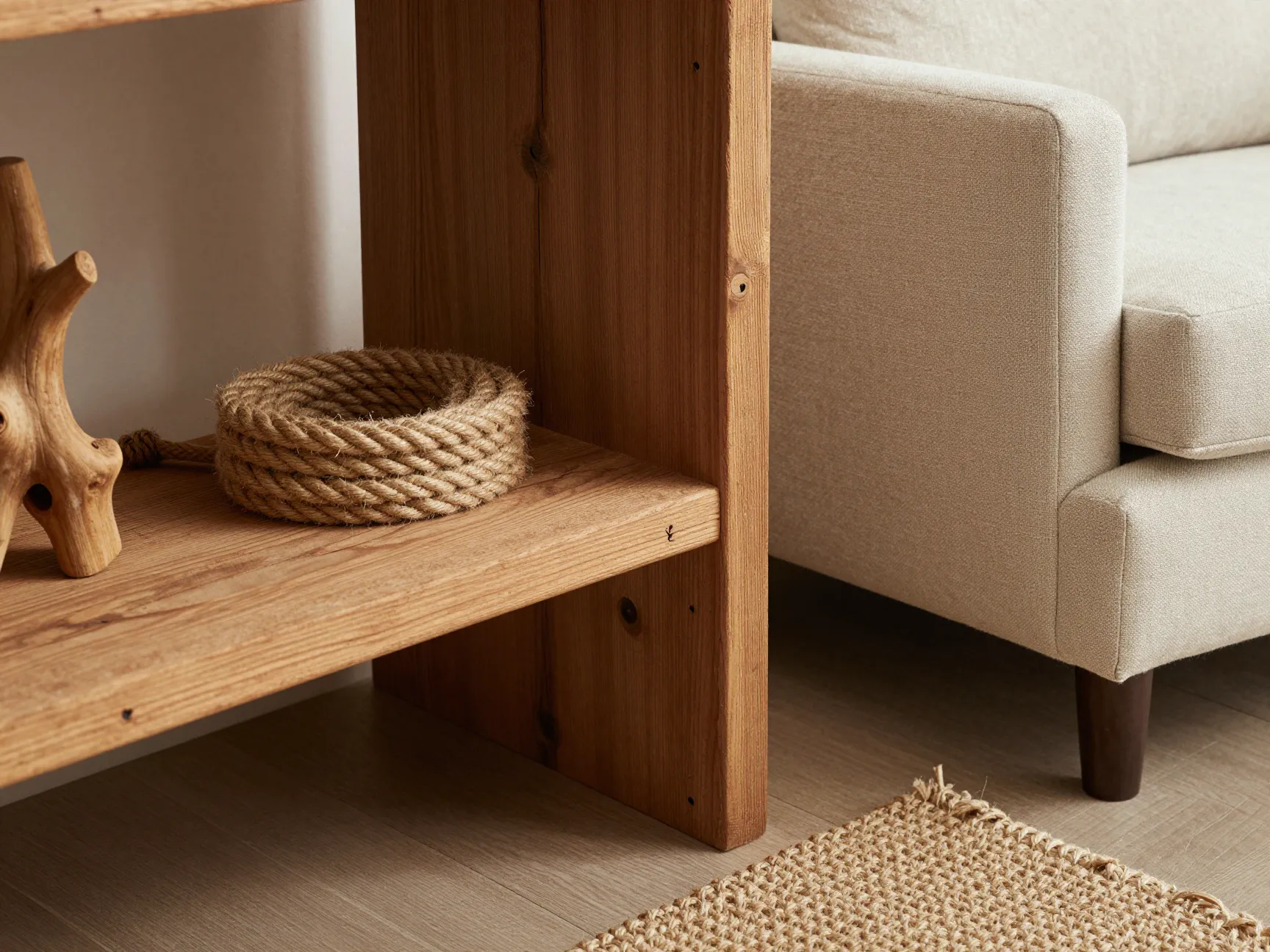Incorporate reclaimed wood and raw textures