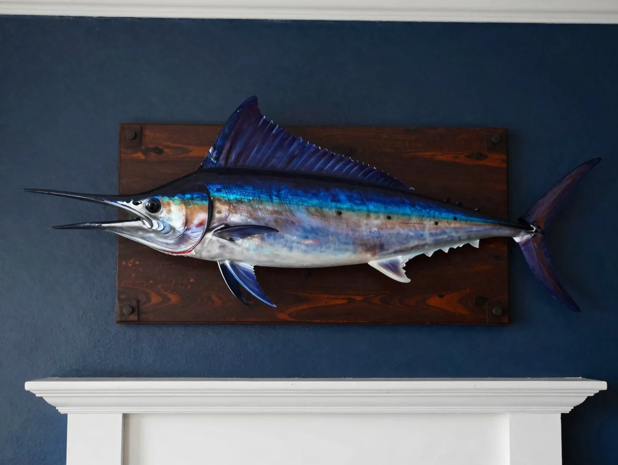 Mount a statement fish or marine trophy piece