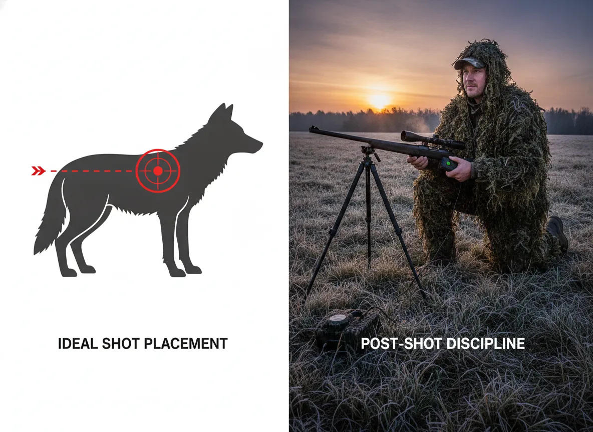 Execute post shot procedures and shot placement