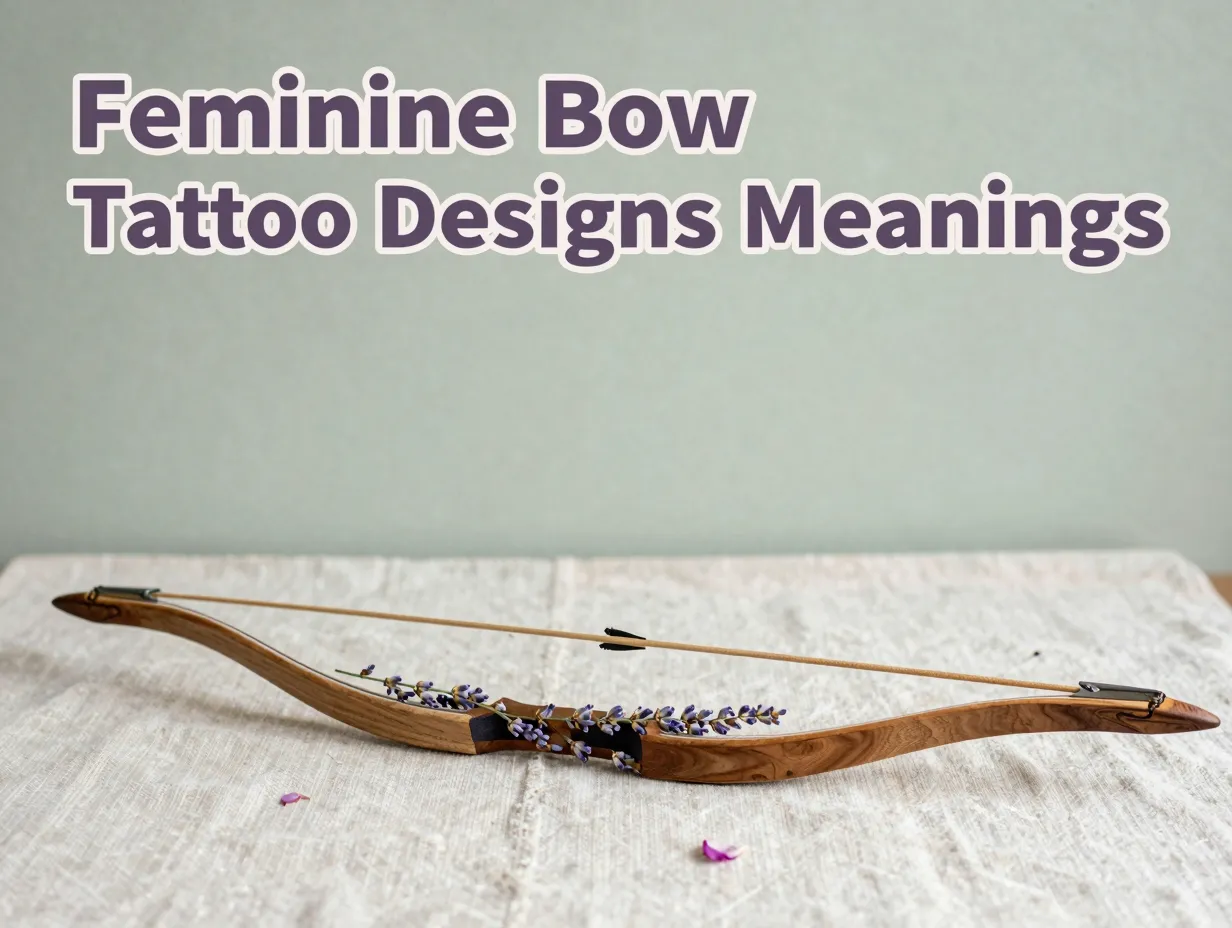 Feminine bow arrow tattoo designs meanings