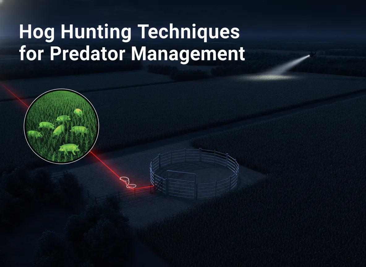 Hog hunting techniques for predator management