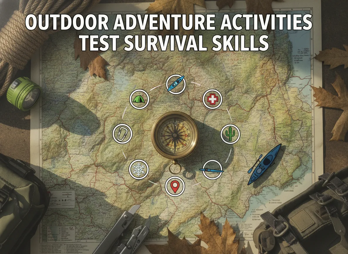 Outdoor adventure activities test survival skills