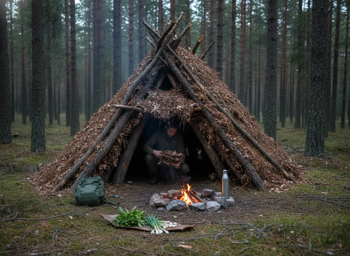 Wilderness survival camping