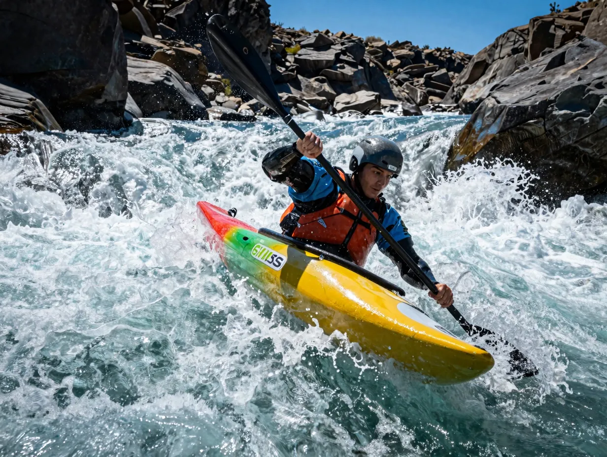 White water kayaking