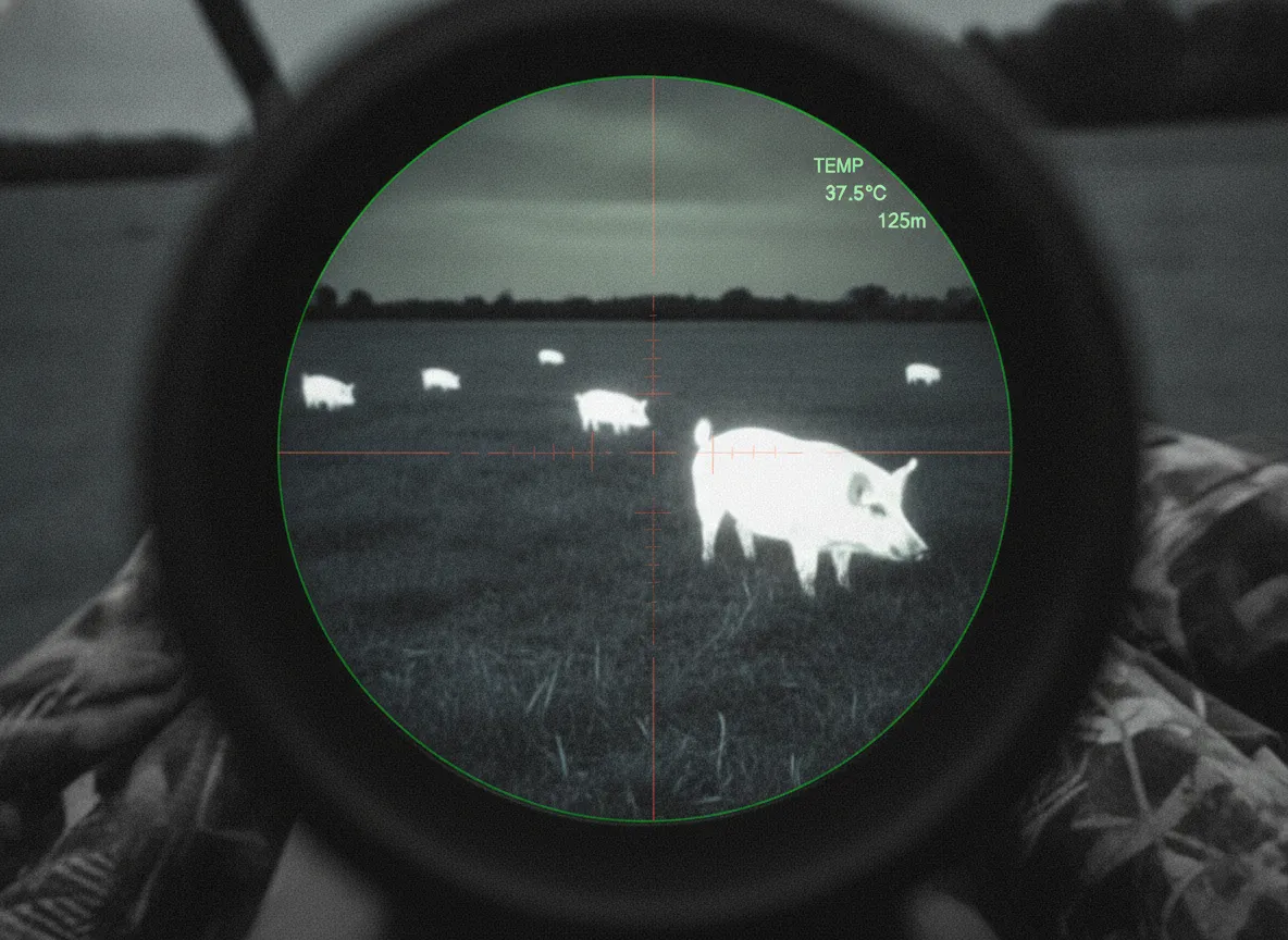 Night hunting with thermal optics