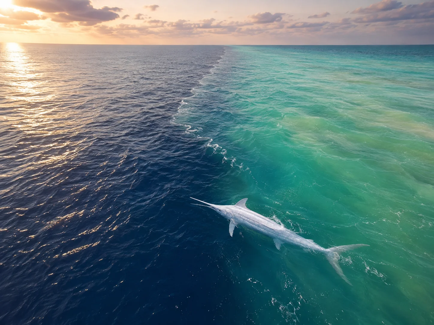 White marlin are highly migratory and follow warm water