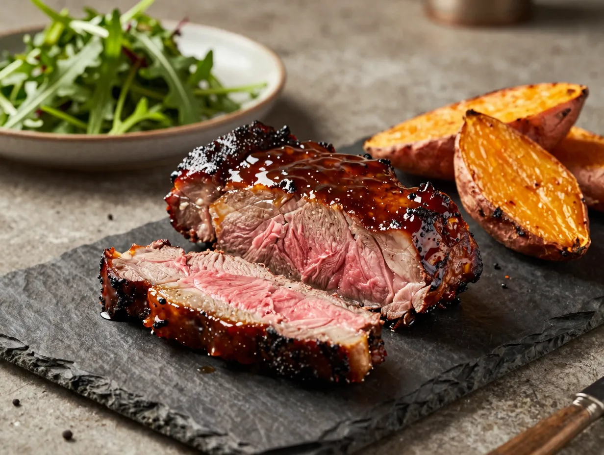 Bourbon and brown sugar venison backstrap