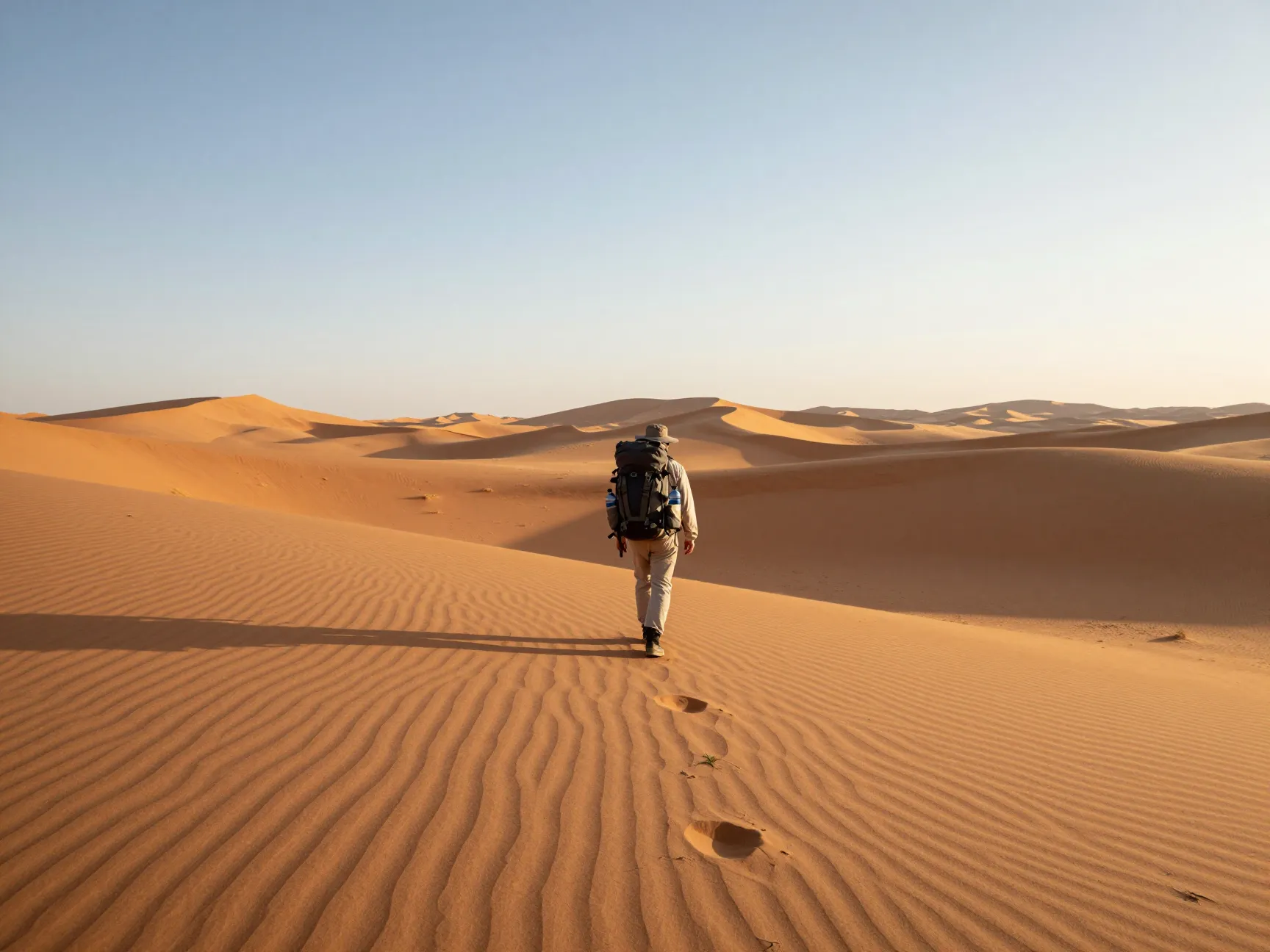 Desert survival trekking