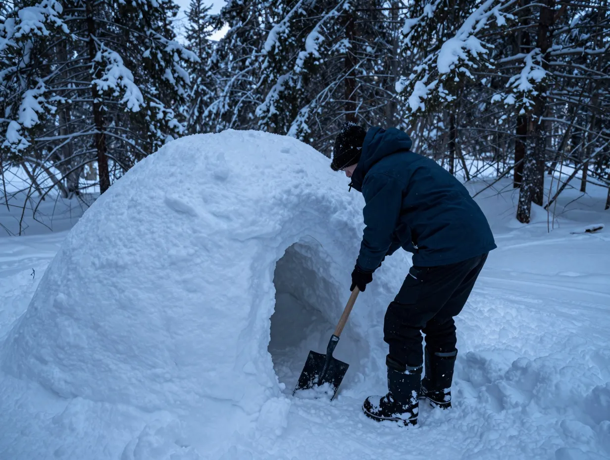 Winter wilderness survival and snow camping