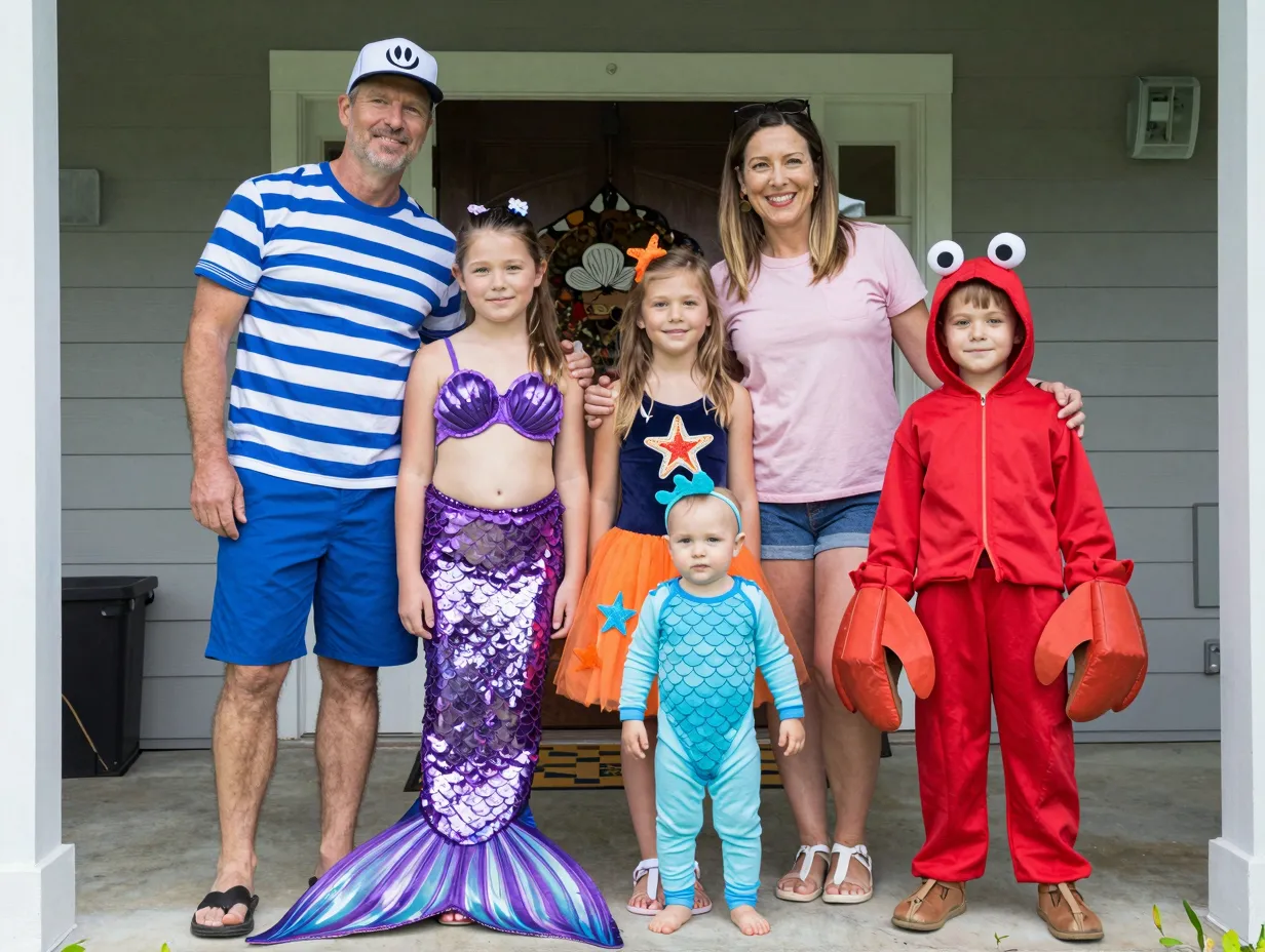 The whole family under the sea ensemble