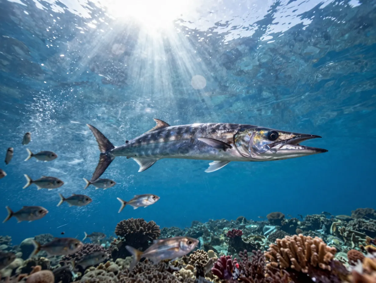 Barracudas are apex ambush predators with remarkable speed