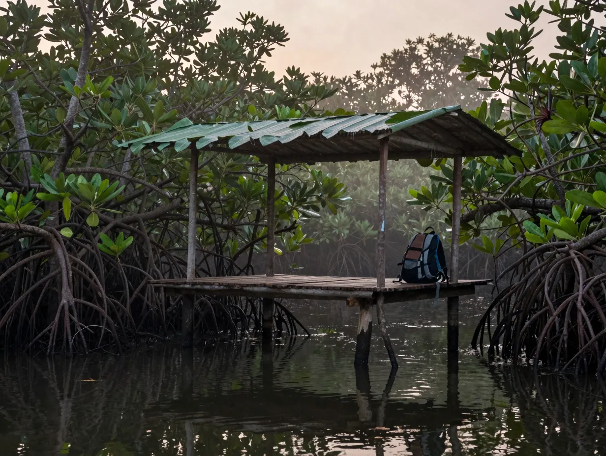 The swamp or elevated platform shelter
