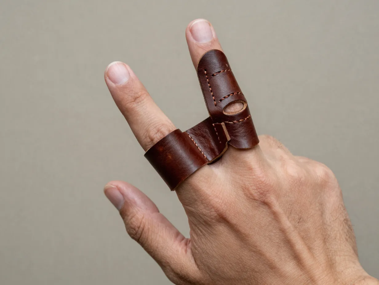 Finger tab or glove
