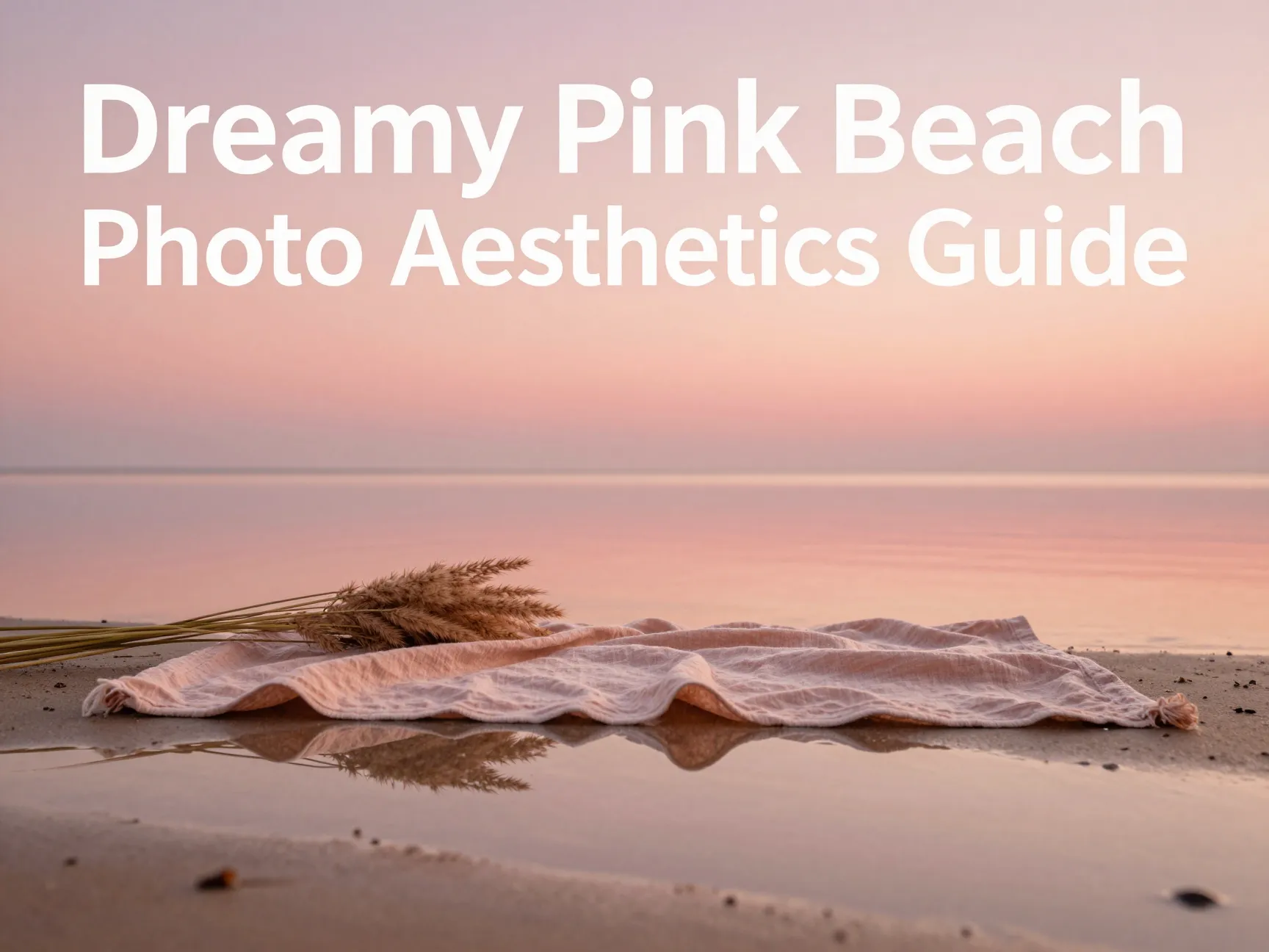 Dreamy pink beach photo aesthetics guide