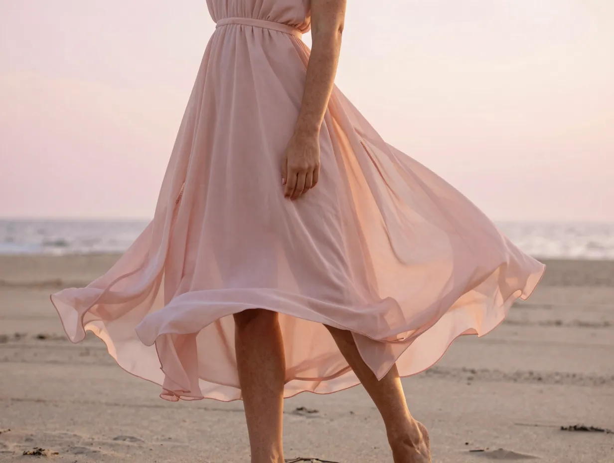 Choose wardrobe colors that complement the pink palette