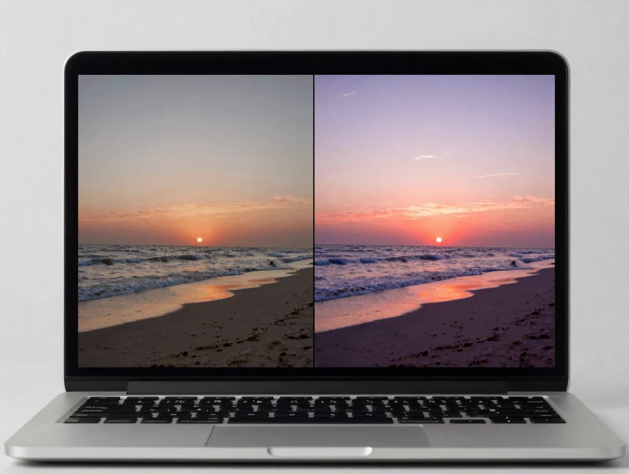 Apply pink tinted presets and color grading in post processing