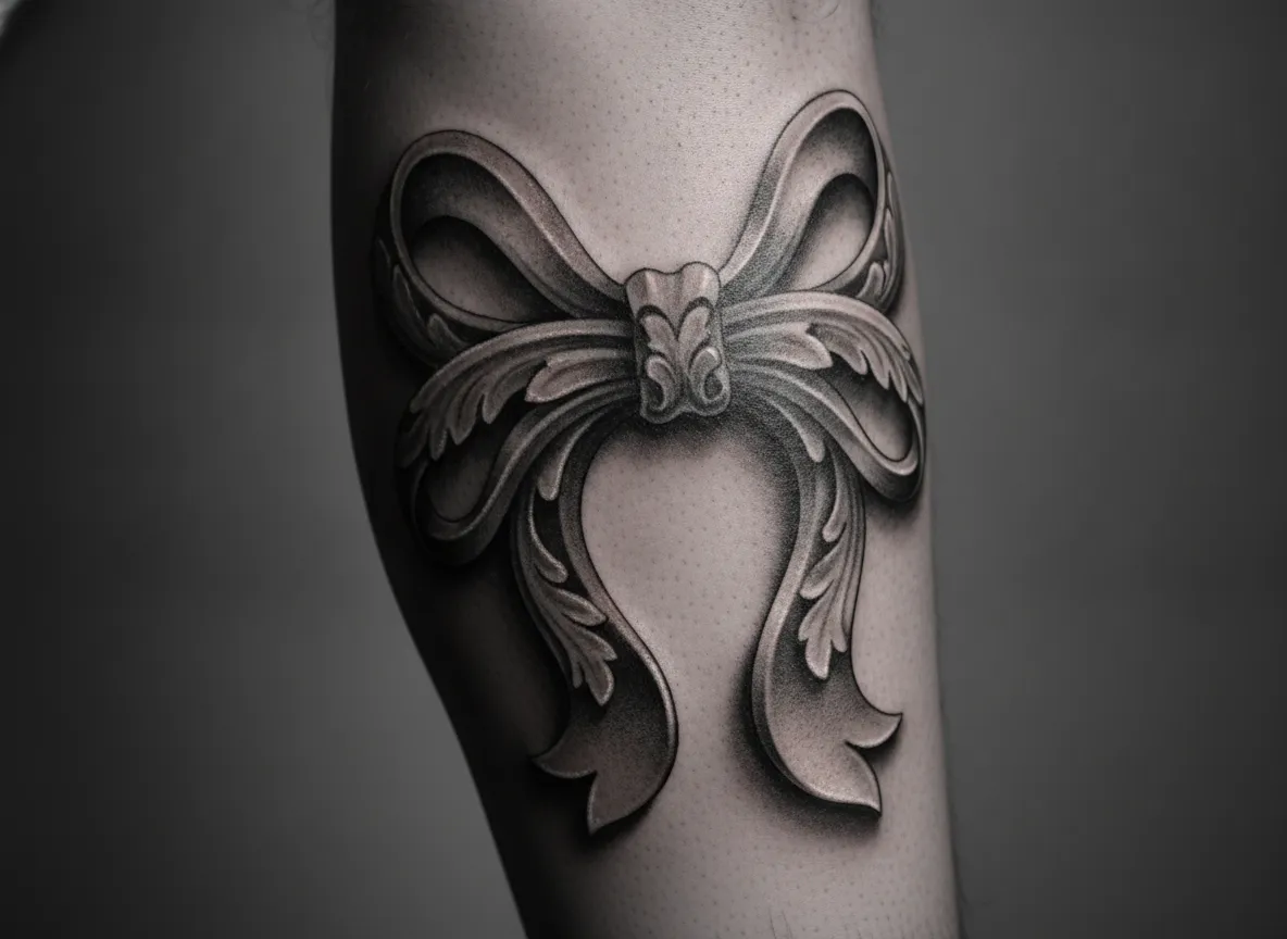 Realism apollo bow inspired by classical sculpture