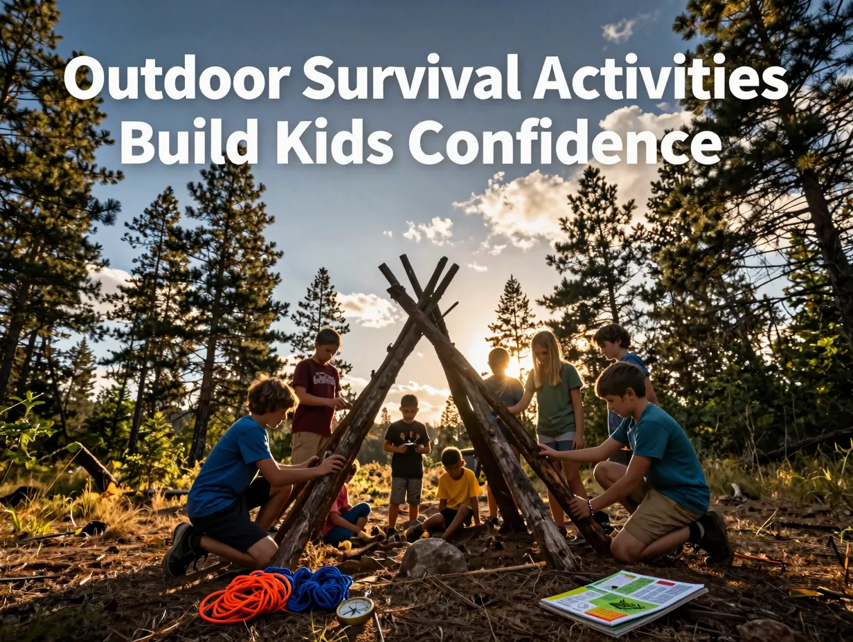 Outdoor survival activities build kids confidence