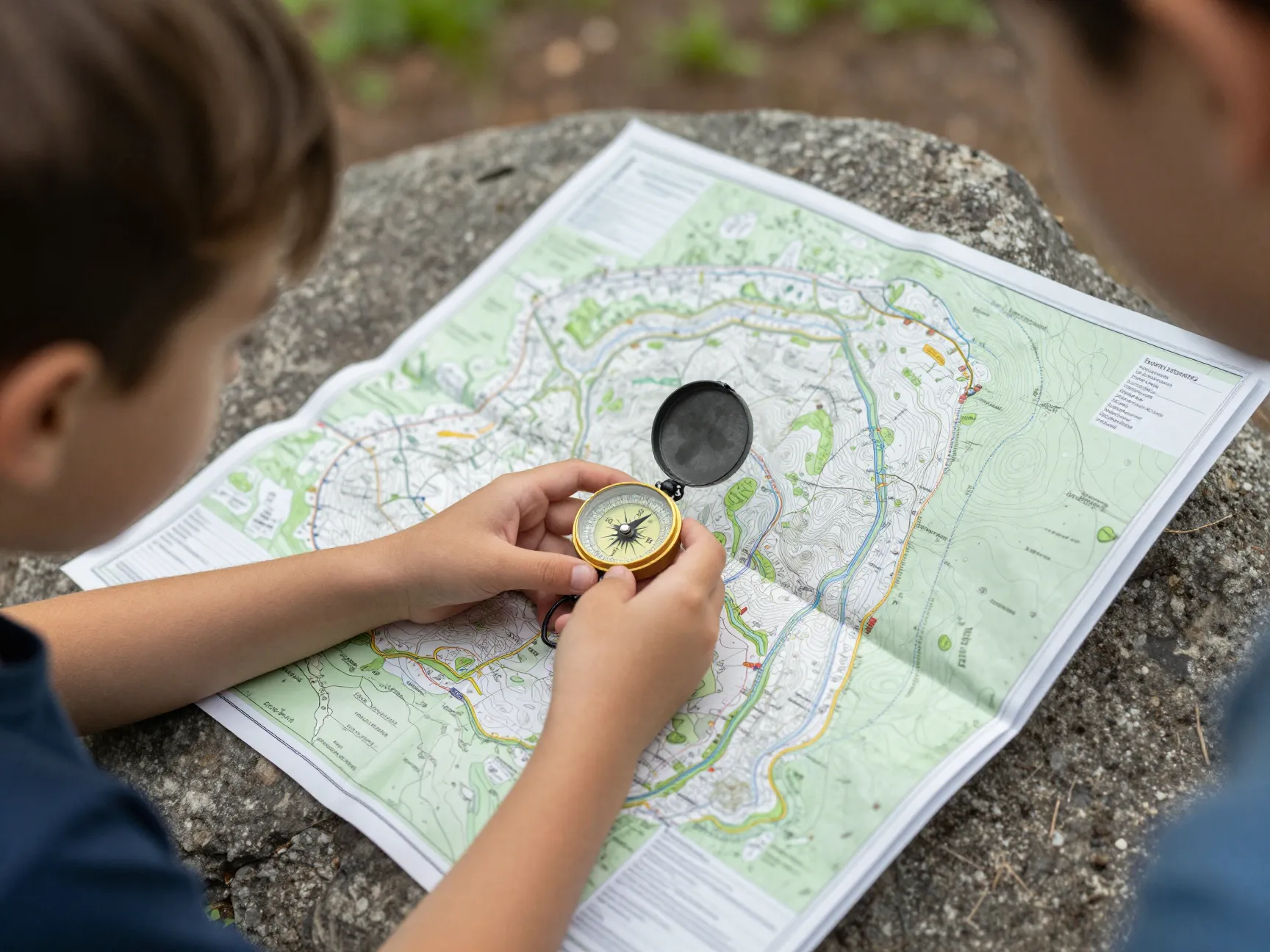 Map reading and compass navigation