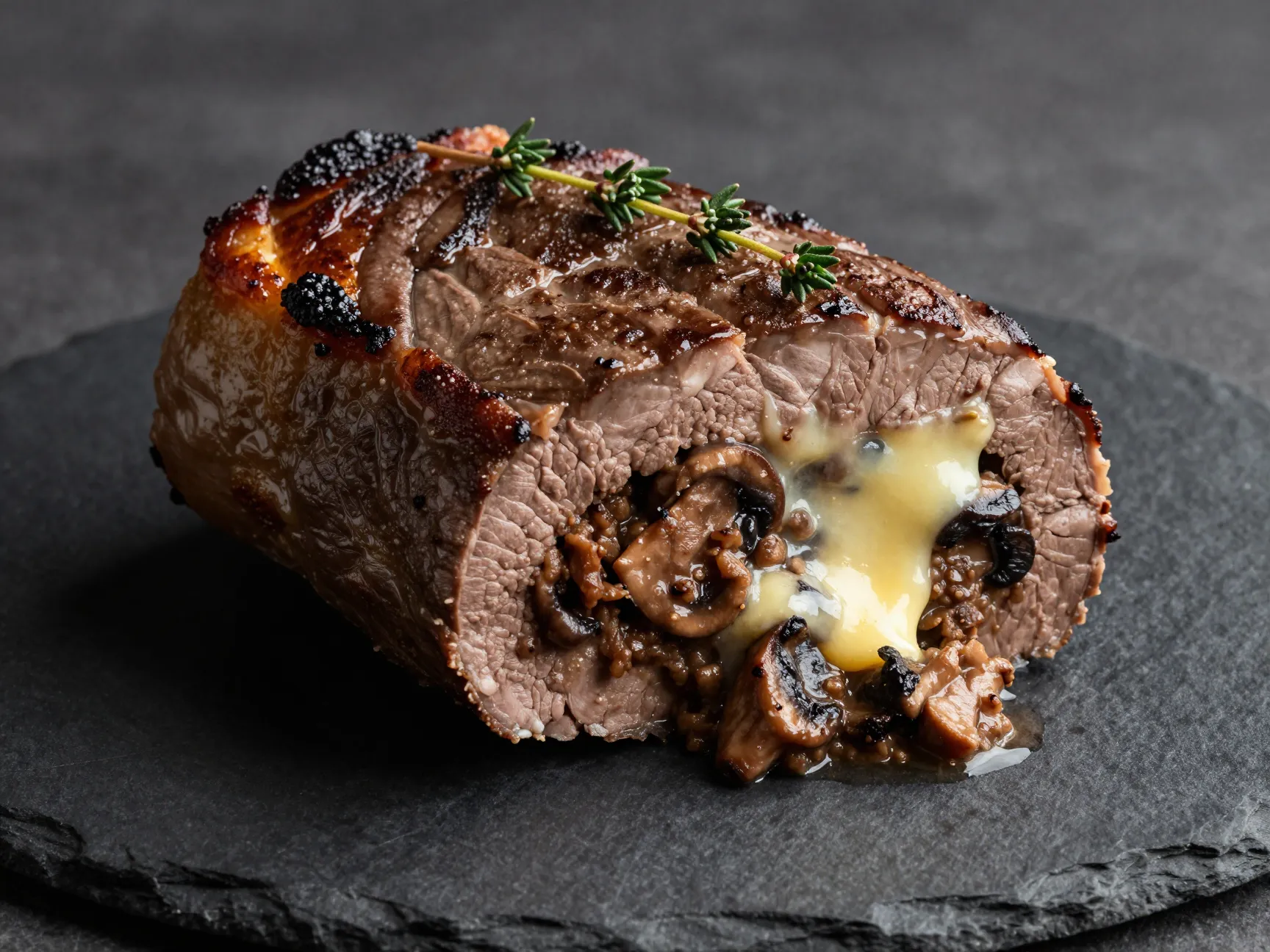 2 mushroom brie and fresh thyme