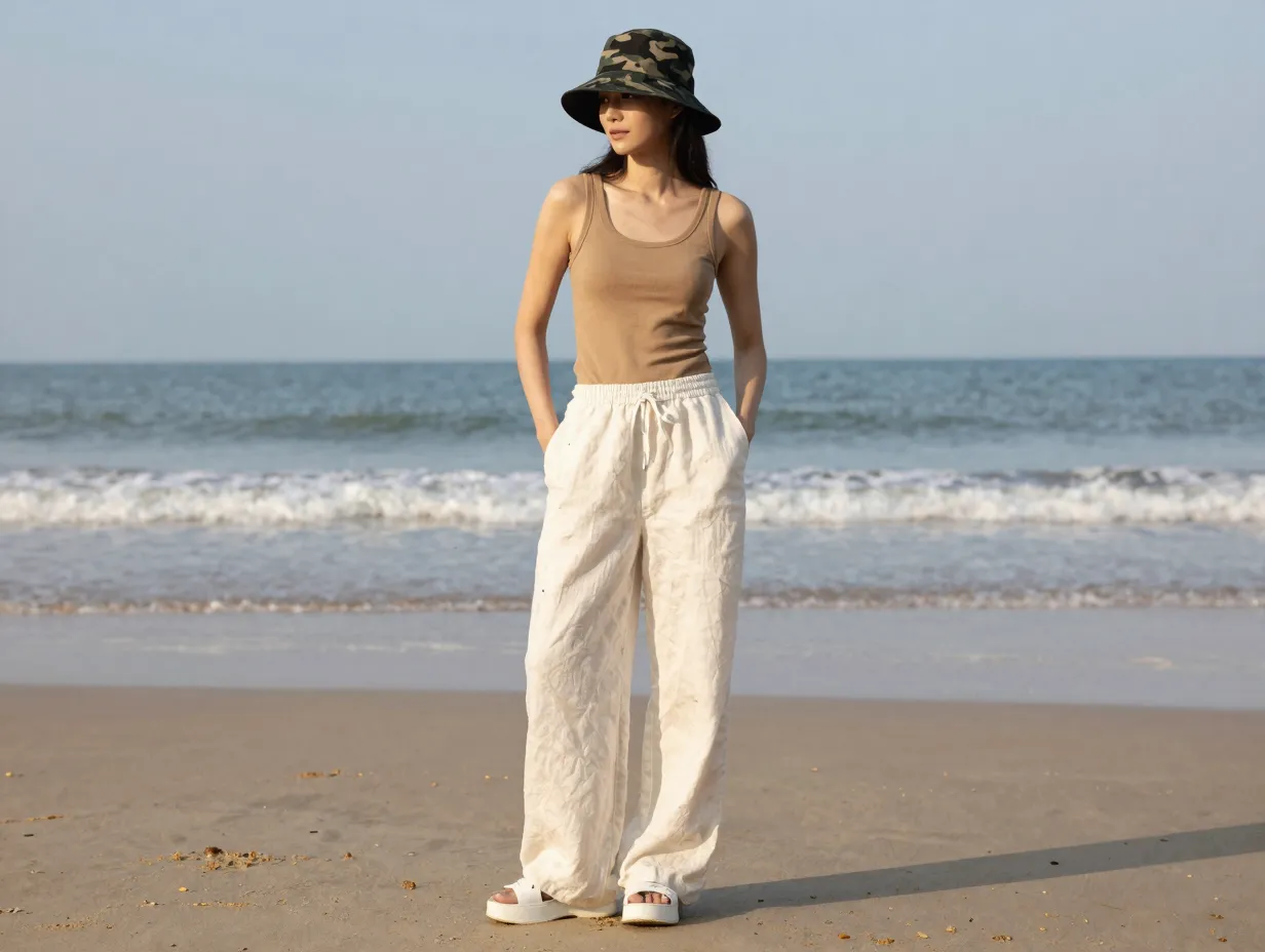 The camo bucket hat as a statement accessory