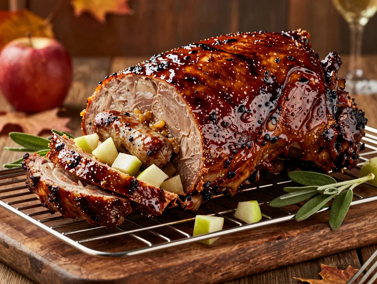 7 apple sage sausage and brown sugar glaze