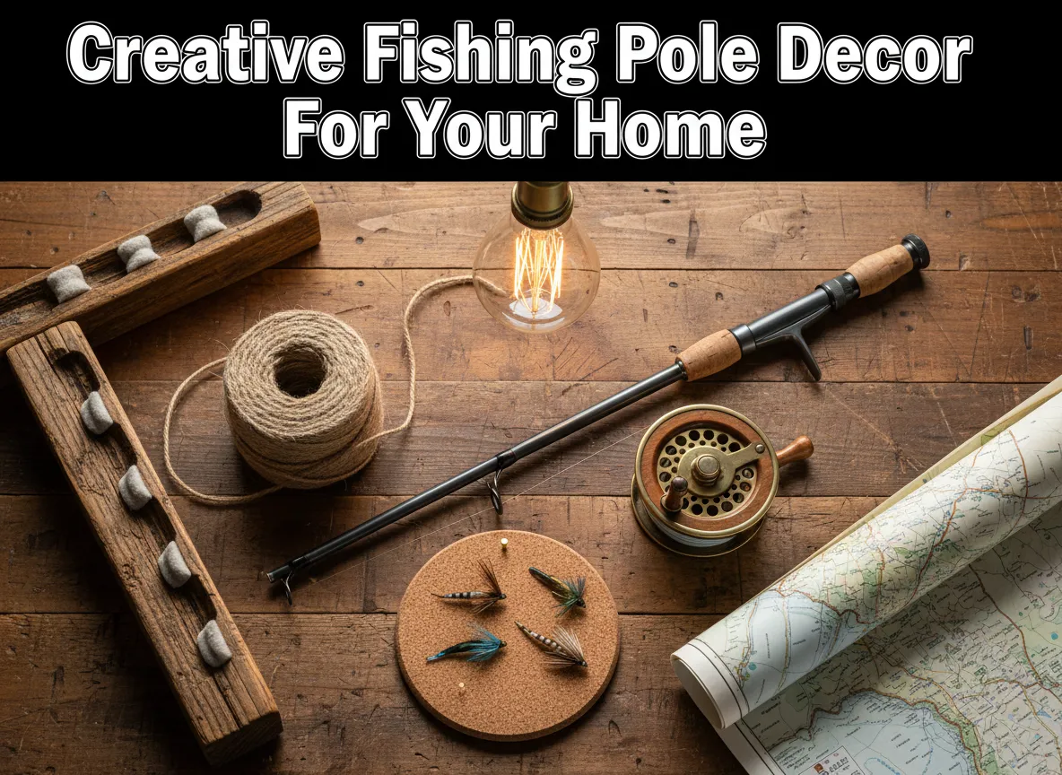Creative fishing pole decor for your home