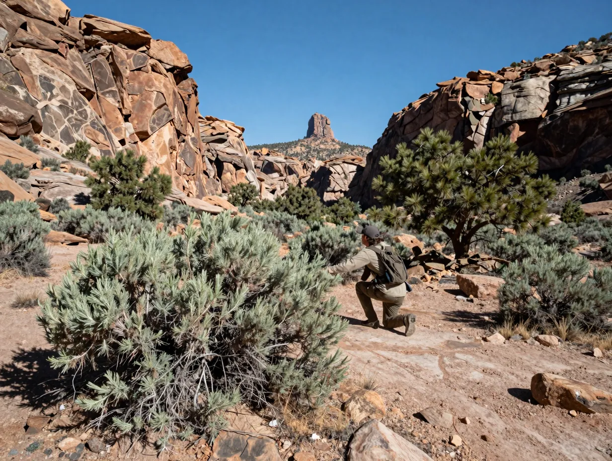 Spot and stalk for mule deer in broken country