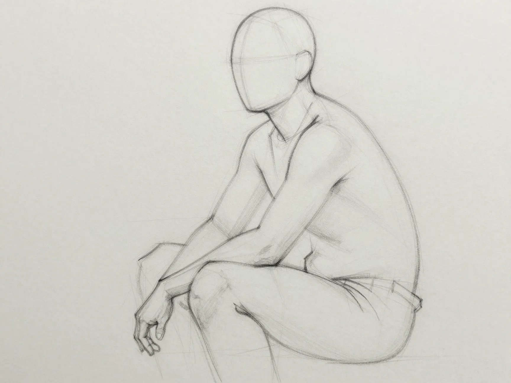Refine the pose and establish the line of action