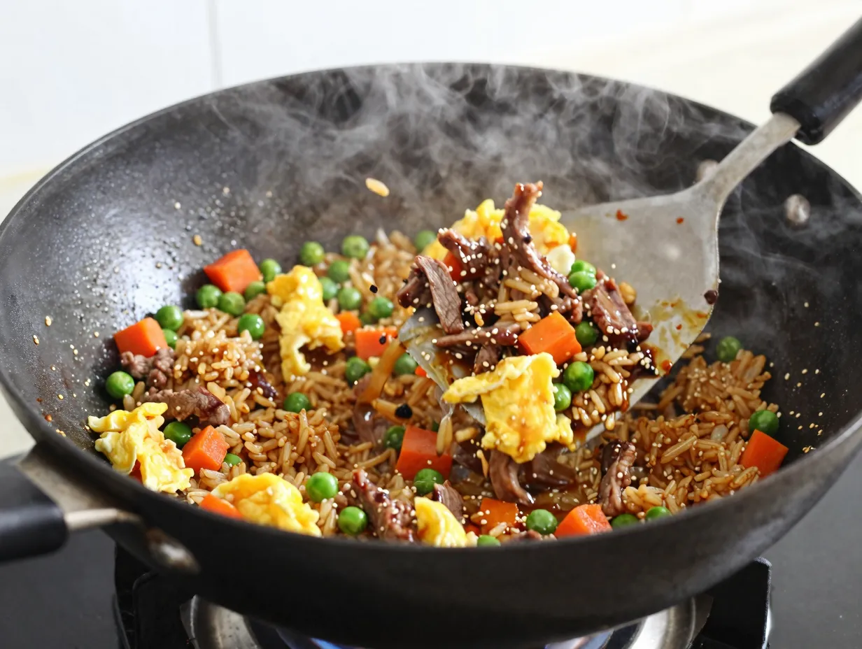 Venison fried rice