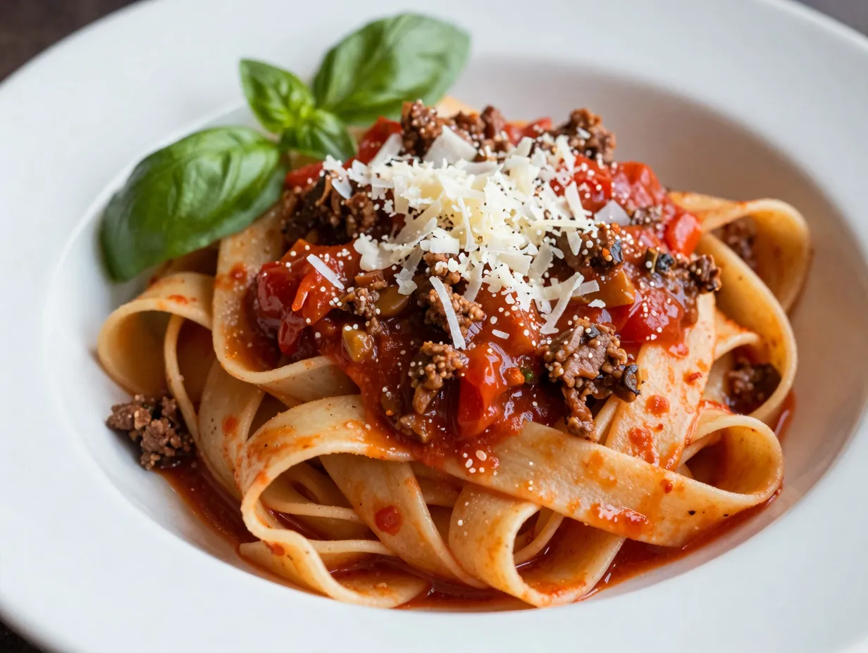 Venison pasta ragu