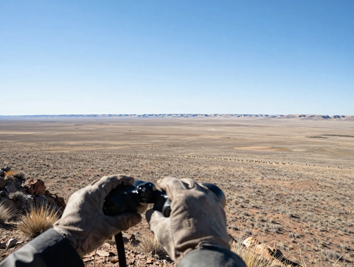 Glassing basins for pronghorn on the open plains