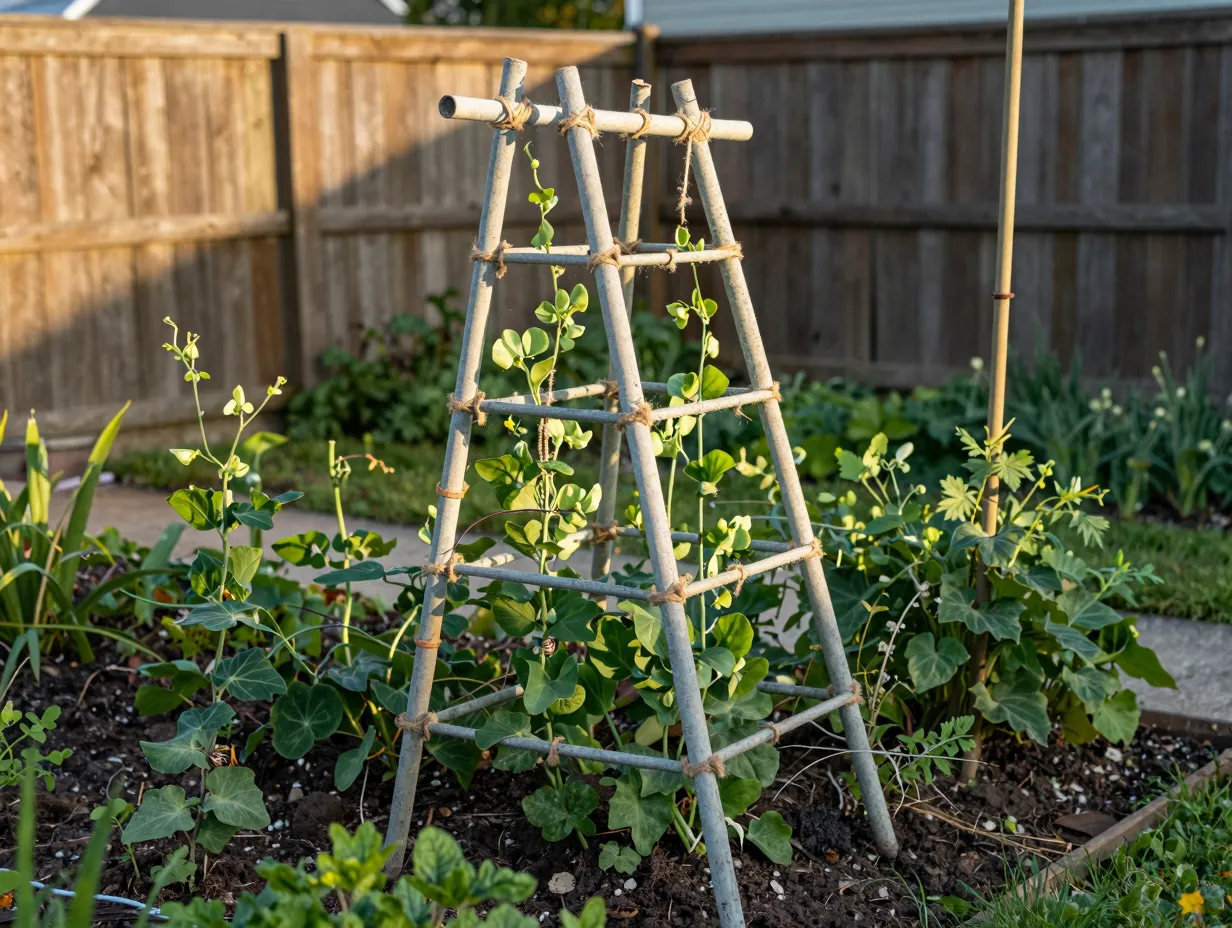 7 outdoor garden trellis from old rods