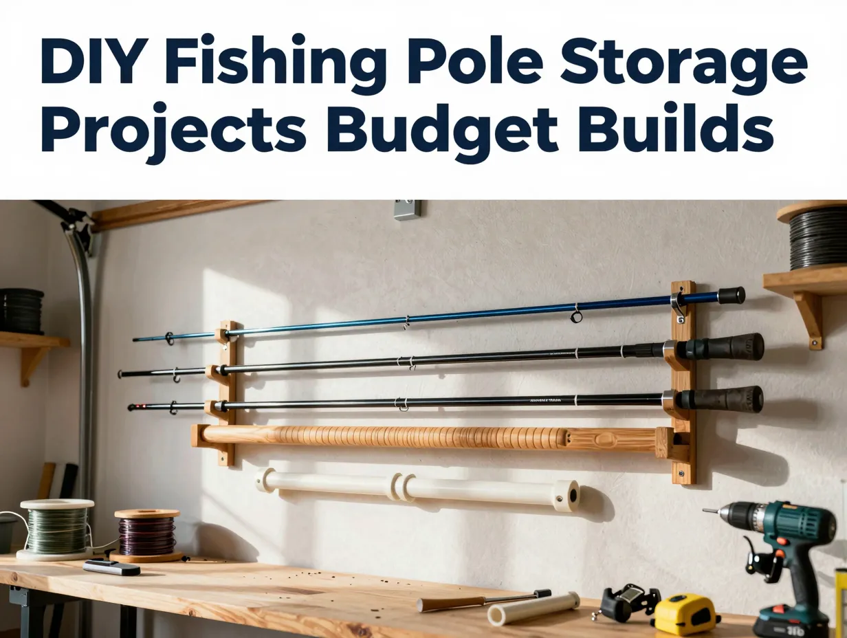 Diy fishing pole storage projects budget builds