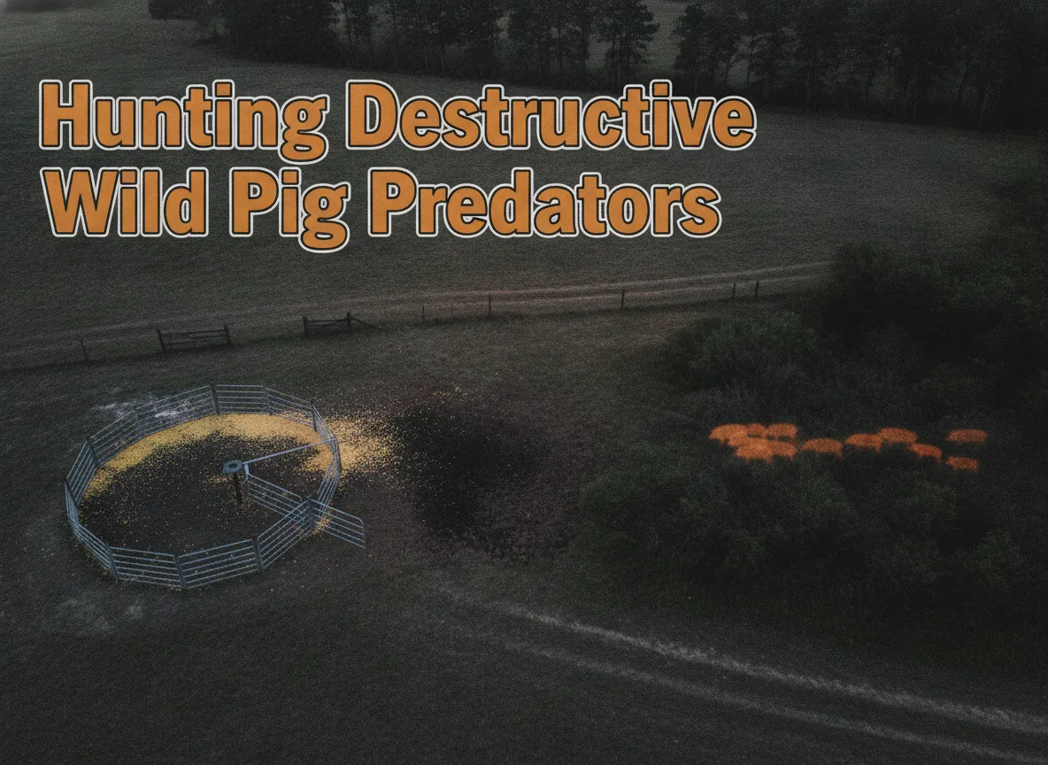 Hunting destructive wild pig predators
