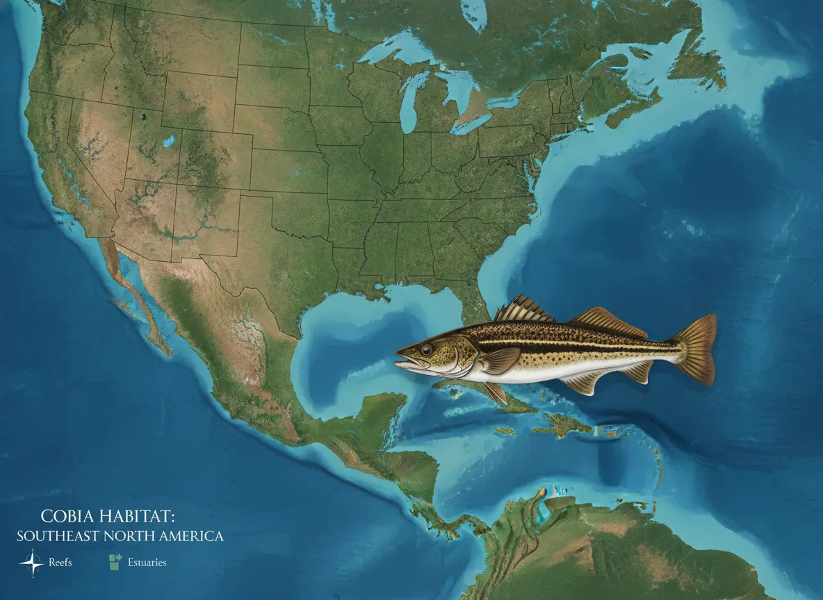 Cobia are found across a surprisingly wide geographic range