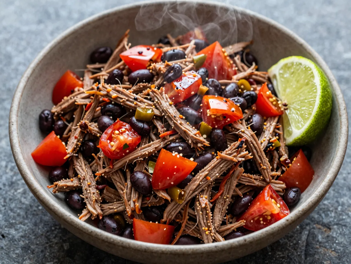3 smoky chipotle and black bean venison