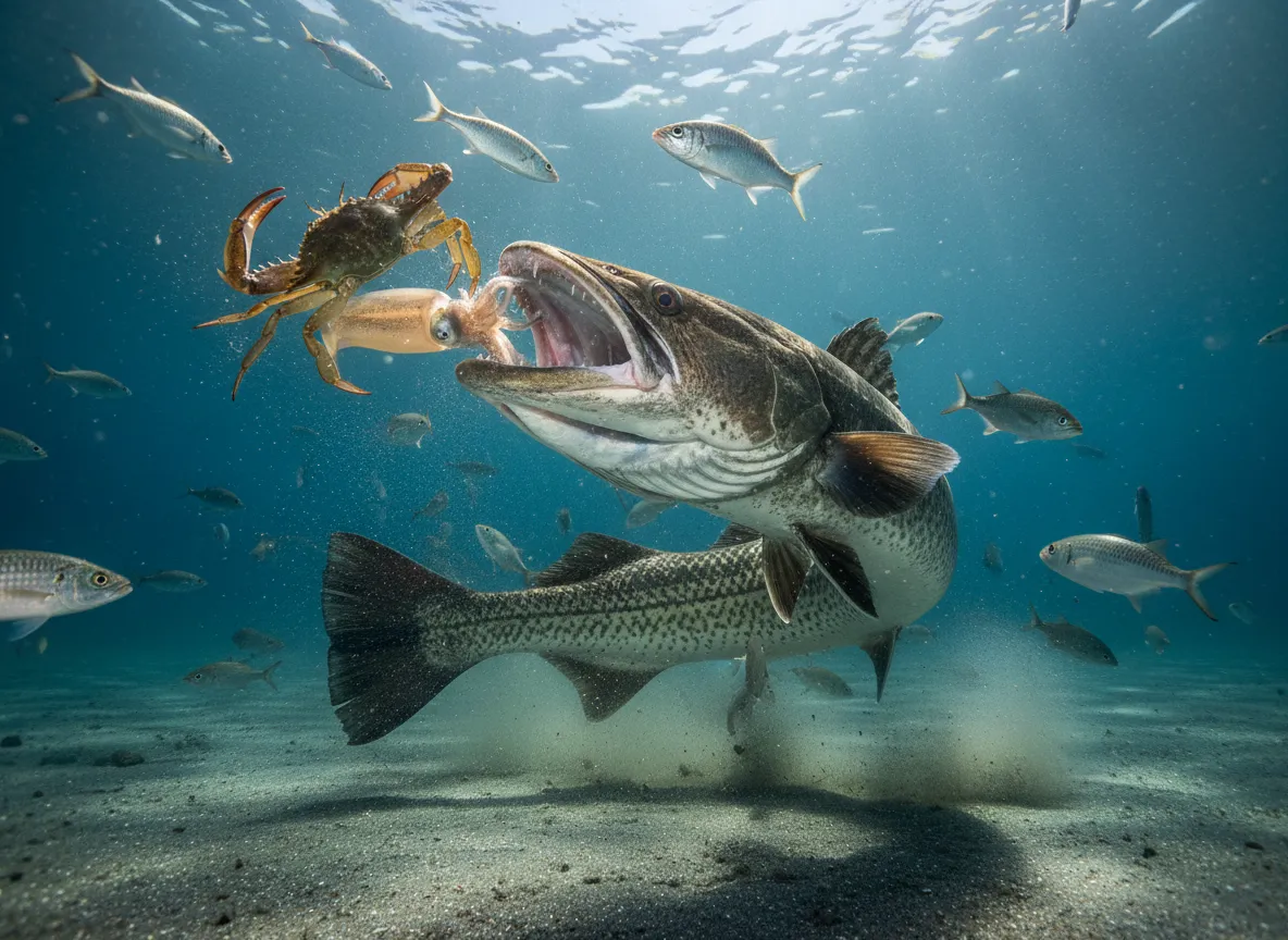 Cobia are apex opportunists their diet explains their size