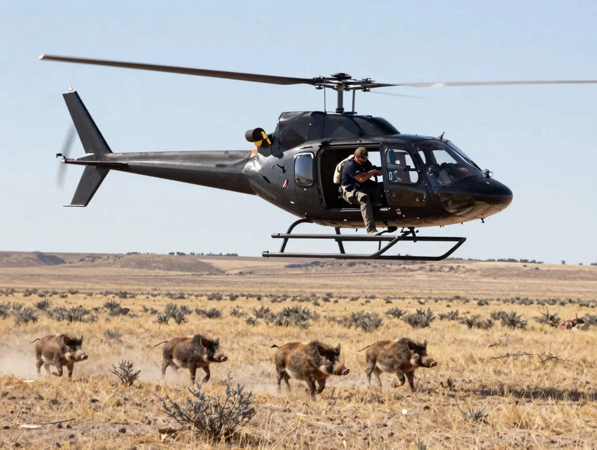 4 aerial hunting helicopter operations