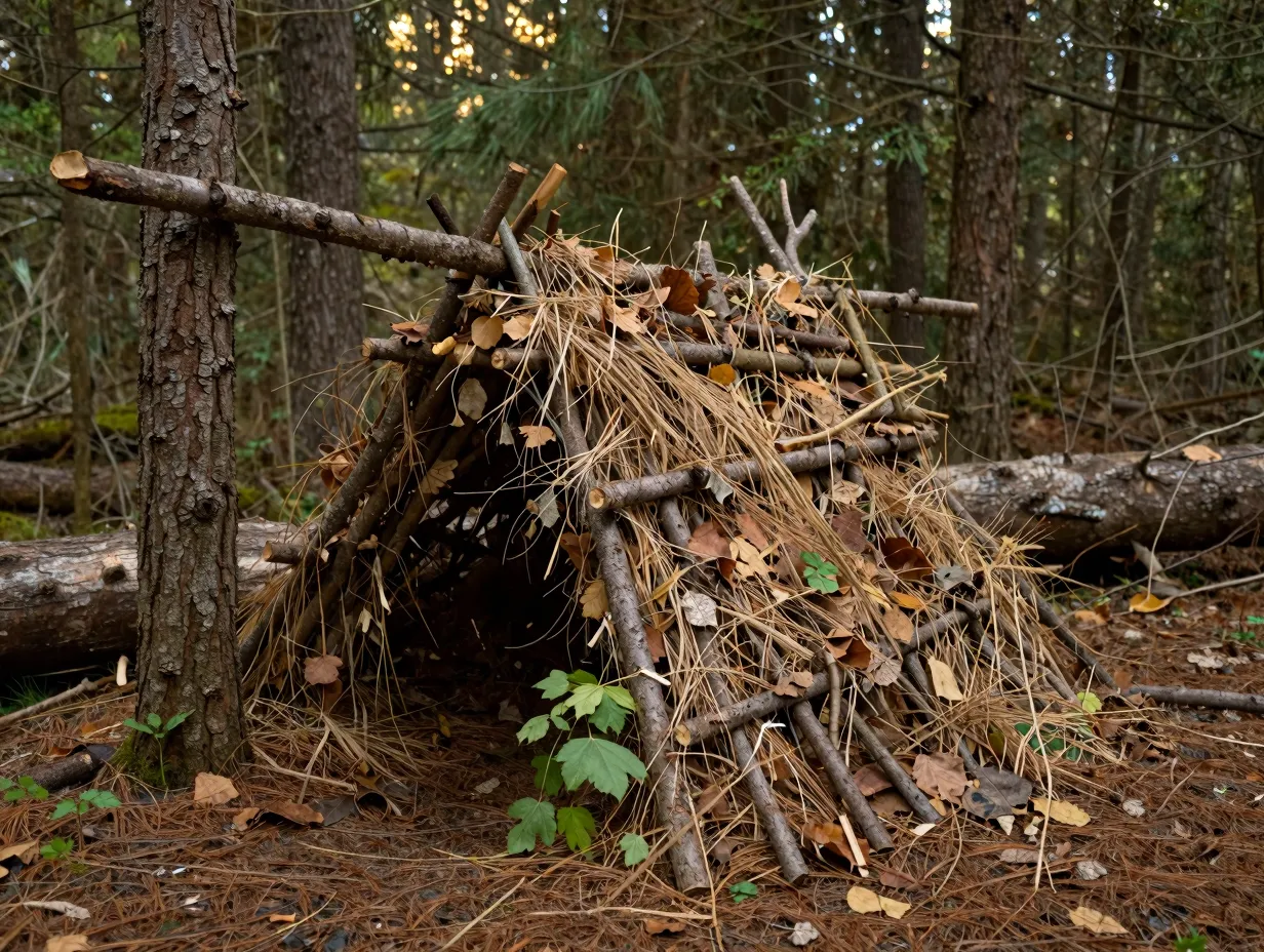 Construct an emergency debris shelter in under an hour