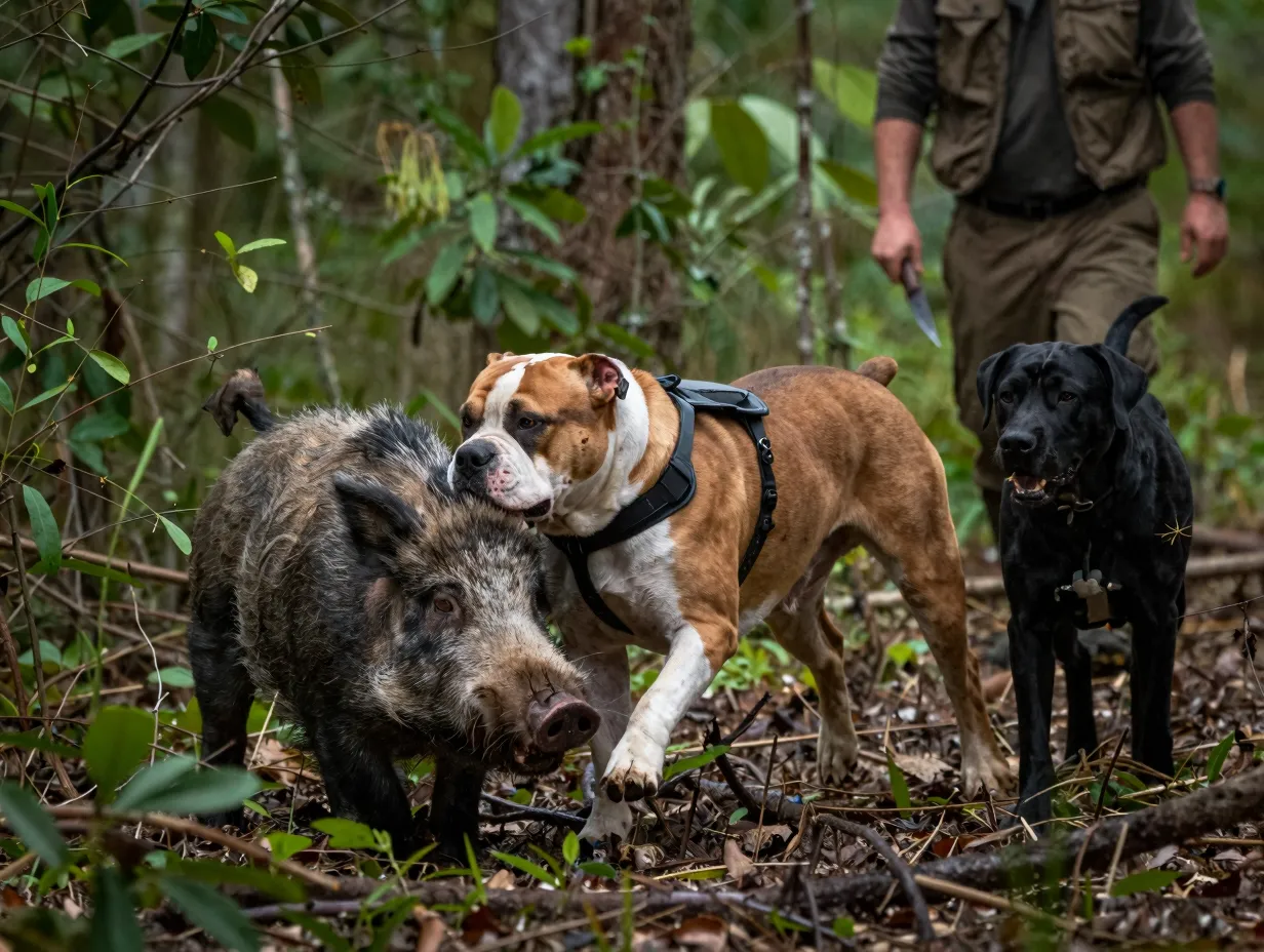 5 dog hunting bay and catch dogs