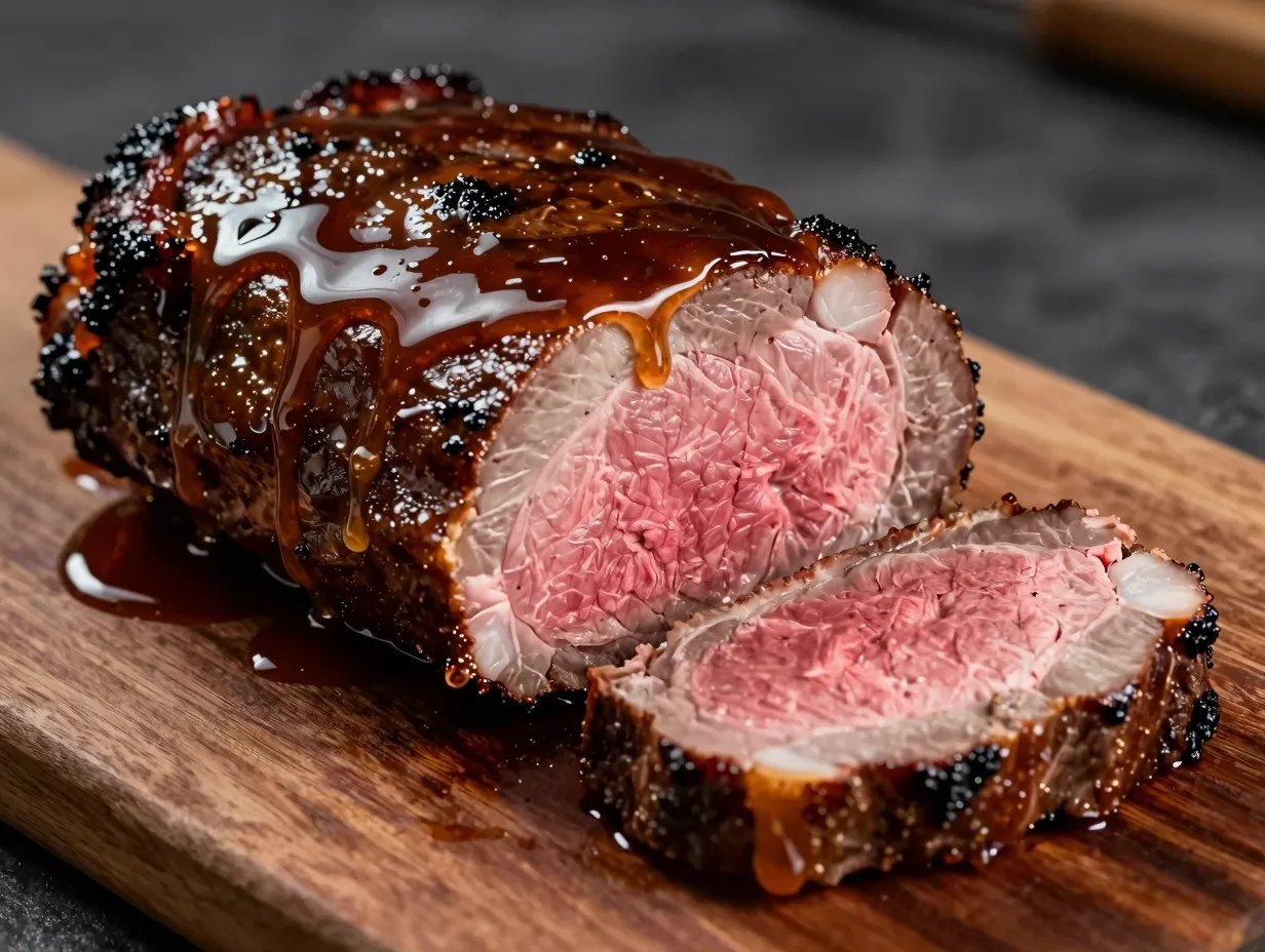 6 honey balsamic glazed venison tenderloin